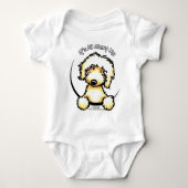 Yellow Labradoodle IAAM Romper (Voorkant)