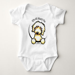 Yellow Labradoodle IAAM Romper