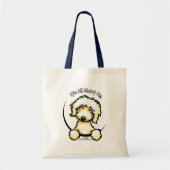 Yellow Labradoodle IAAM Tote Bag (Voorkant)
