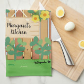 Yellow Labrador and Black Labrador Watching Theedoek (Quarter Fold)