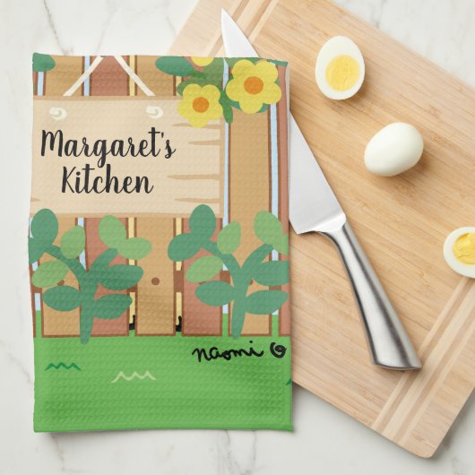 Yellow Labrador and Black Labrador Watching Theedoek (Quarter Fold)