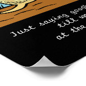 Yellow Labrador Angel en mam Blonde S Poster (Hoek)