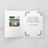 Yellow Labrador Angel en mam Kaart (Binnen)