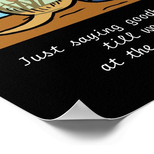 Yellow Labrador Angel en mam Poster (Hoek)