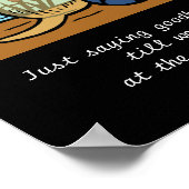 Yellow Labrador Angel en papa 1 Poster (Hoek)