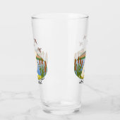 Yellow Labrador Bird Dog Sunset Glas (Links)