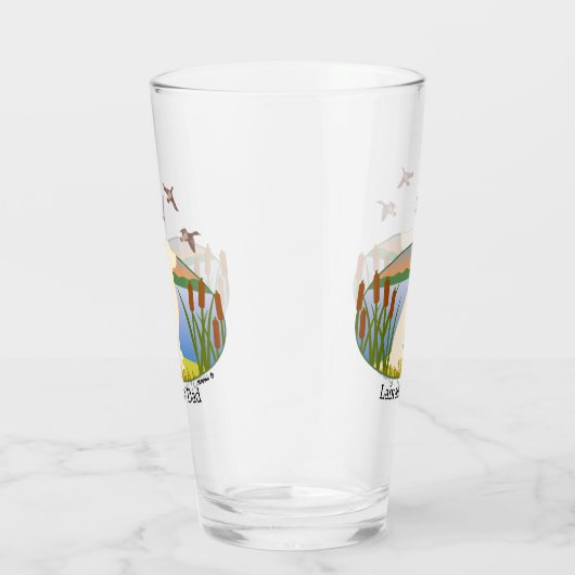 Yellow Labrador Bird Dog Sunset Glas (Rechts)