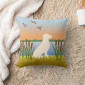 Yellow Labrador Bird Dog Sunset Kussen (Deken)