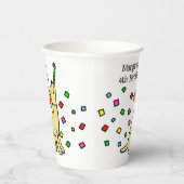 Yellow Labrador Confetti Verjaardagsfeest Papieren Bekers (Rechts)