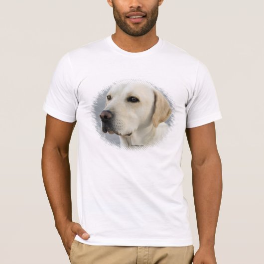 Yellow Labrador Dog T-shirt (Voorkant)