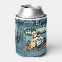 Yellow Labrador en Dad Lake Uitzicht