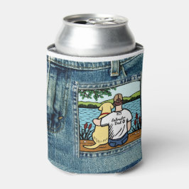 Yellow Labrador en Dad Lake Uitzicht Blikjeskoeler