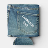 Yellow Labrador en Dad Lake Uitzicht Blikjeskoeler (Achterkant)