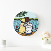 Yellow Labrador en mam 2 Grote Klok (Huis)