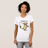 Yellow Labrador Fisherman Tshirt (Voorkant volledig)