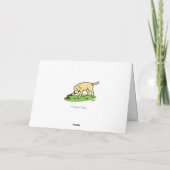 Yellow Labrador Friendly Thank You Card Kaart (Achterkant)