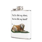 Yellow Labrador gemengde Drink hondenfles Heupfles (Links)