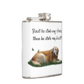 Yellow Labrador gemengde Drink hondenfles Heupfles (Rechts)