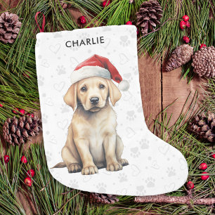 Yellow Labrador gepersonaliseerd Hondenliefhebber  Kleine Kerstsok