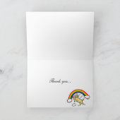 Yellow Labrador Guardian Angel Dank je Kaart (Binnen)