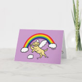 Yellow Labrador Guardian Angel Dank je Kaart (Voorkant)