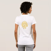 Yellow Labrador mama T-shirt (Achterkant volledig)