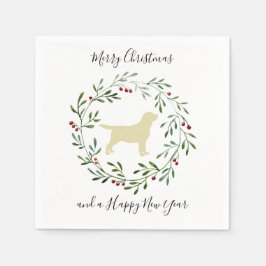 Yellow Labrador Merry kerstlabrador Retriever Servet