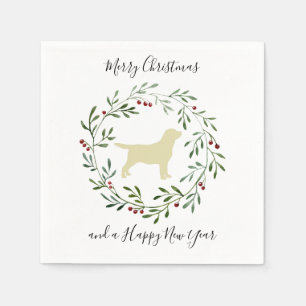 Yellow Labrador Merry kerstlabrador Retriever Servet