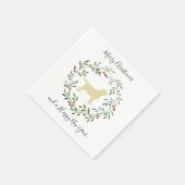 Yellow Labrador Merry kerstlabrador Retriever Servet (Hoek)