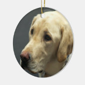 Yellow Labrador Ornament (Links)