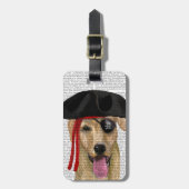 Yellow Labrador Pirate 2 Bagagelabel (Voorkant verticaal)