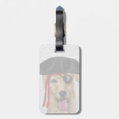 Yellow Labrador Pirate 2 Bagagelabel (Achterkant verticaal)