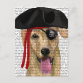 Yellow Labrador Pirate 2 Briefkaart (Voorkant)