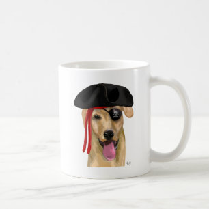 Yellow Labrador Pirate 2 Koffiemok