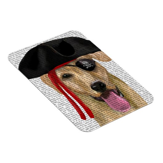 Yellow Labrador Pirate 2 Magneet (Rechterzijde)