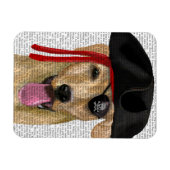 Yellow Labrador Pirate 2 Magneet (Horizontaal)