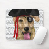 Yellow Labrador Pirate 2 Muismat (Met muis)