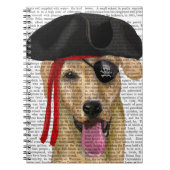 Yellow Labrador Pirate 2 Notitieboek (Voorkant)
