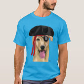 Yellow Labrador Pirate 2 T-shirt (Voorkant)