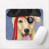 Yellow Labrador Pirate Muismat (Met muis)