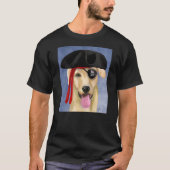 Yellow Labrador Pirate T-shirt (Voorkant)
