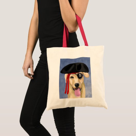 Yellow Labrador Pirate Tote Bag (Voorkant (product))