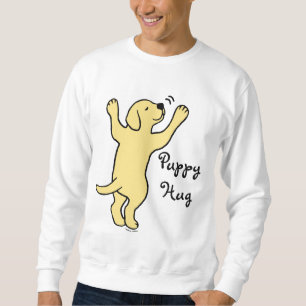 Yellow Labrador Puppy Hug Cartoon Trui