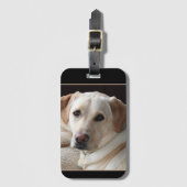 Yellow Labrador Retriever Bagagelabel (Voorkant (verticaal))