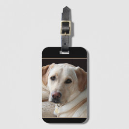 Yellow Labrador Retriever Bagagelabel