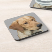 Yellow Labrador Retriever Bier Onderzetter (Linkerzijde)