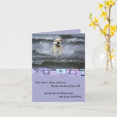 Yellow Labrador Retriever Birthday Wenskaart Kaart (Gele Bloem)