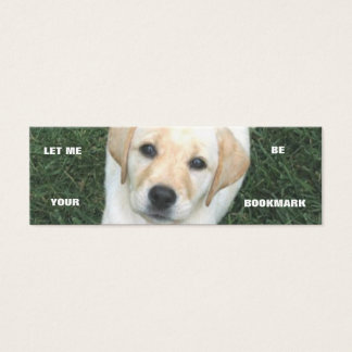 Yellow Labrador Retriever-Bladwijzer Mini Visitekaartjes