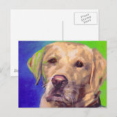 Yellow Labrador Retriever Briefkaart (Voorkant / Achterkant)