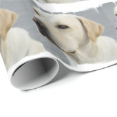 Yellow Labrador Retriever Cadeaupapier (Rol Hoek)